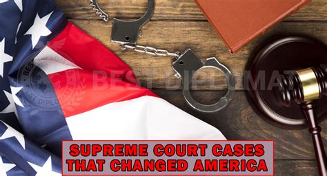 Supreme Court Cases That Changed America Forever