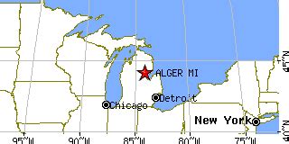 Alger, Michigan (MI) ~ population data, races, housing & economy