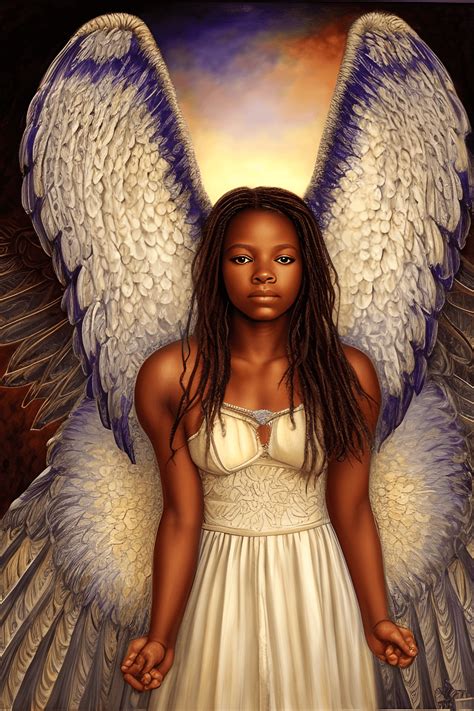 African American Female Angel
