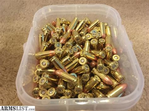 ARMSLIST - For Sale: 1000 Rounds Federal 9mm 115 gr FMJ Brass Cased Ammo