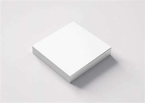 Free Thin White Box Mockup (PSD)