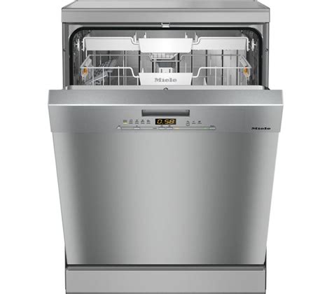 MIELE G5000SC Clst Full-size Dishwasher - Clean Steel Fast Delivery | Currysie