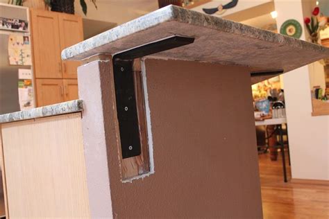 Countertop Support Bracket for Granite, Quartz - hidden - Front ...