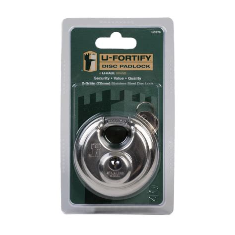 U-Haul: U-Fortify® Heavy Duty Disc Padlock 2-3/4”