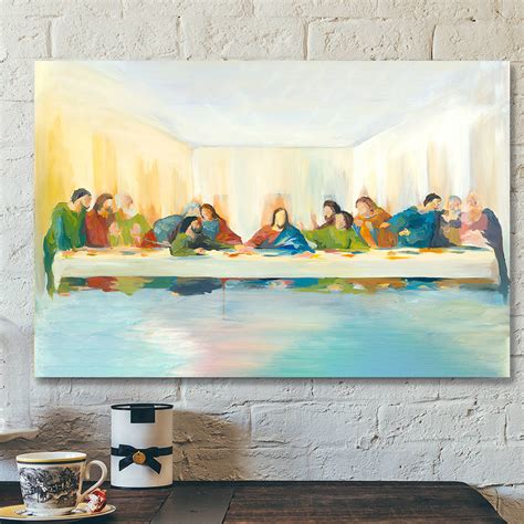 Last Supper - Jesus Painting On Canvas - Religious Posters - Christian ...