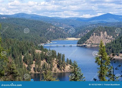 Lake Coeur d`Alene, Idaho stock photo. Image of park - 107327404