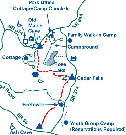 Hocking Hills Park Hiking Trails | Hill park, Hiking trails, Cedar falls