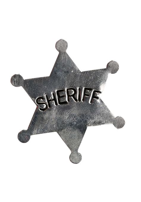 Deluxe Wild West Sheriff Badge