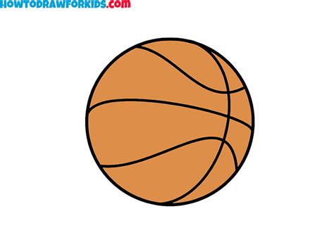 How to Draw a Basketball - Easy Drawing Tutorial For Kids