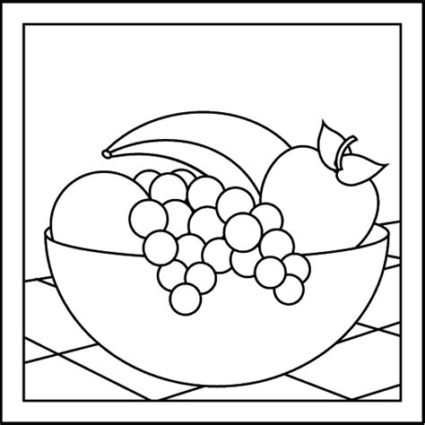 Free Clipart Images | Coloring books, Fruit bowl drawing, Easy drawings