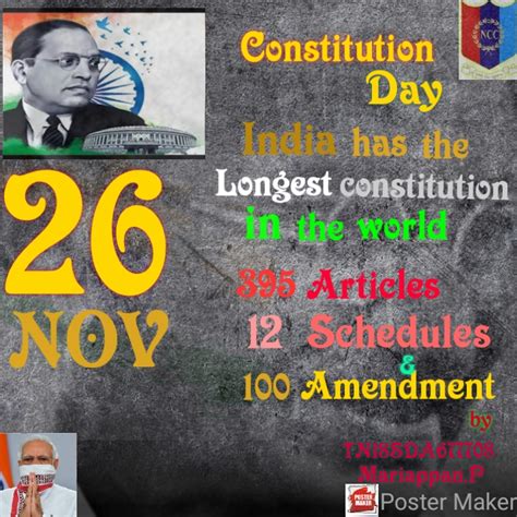 Constitution day poster – India NCC