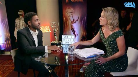 Video Jharrel Jerome talks to Amy Robach after winning an Emmy for ...