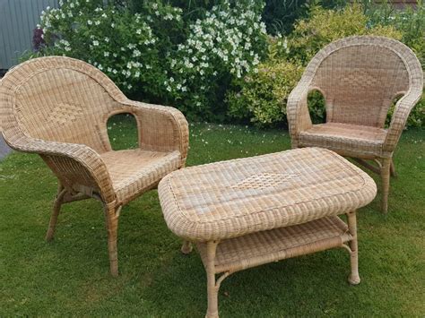 Wicker Table and Chairs | in Oldham, Manchester | Gumtree