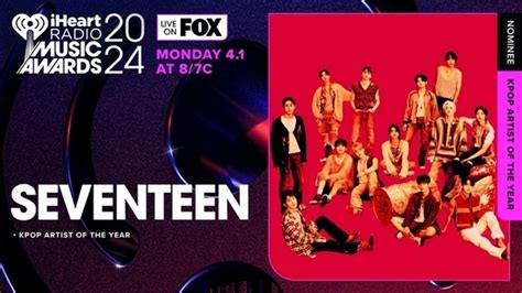 SEVENTEEN、米「iHeartRadio Music Awards」に初ノミネート - ライブドアニュース