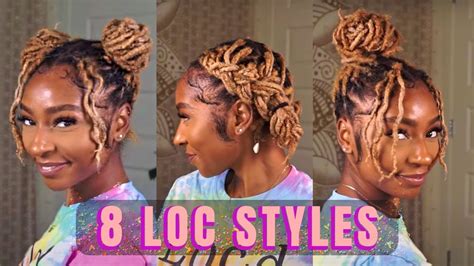 8 Quick & Easy Loc Styles for Short & Medium Length | Fine Hair & Thick Hair Friendly ...