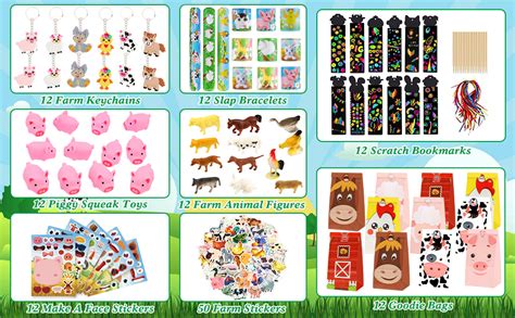 Farm Party Favors, 134 PCS Animal Party Favors - Party Favor Bags ...