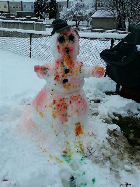 Zombie snowman