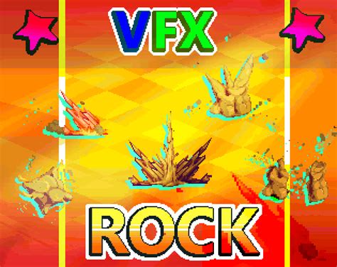 VFX - ROCK - Pixel Art Effects by kiddolink