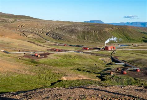 Geothermal Power Station in Iceland. Stock Photo - Image of equipment ...