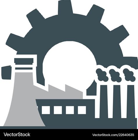 Factory logo design Royalty Free Vector Image - VectorStock