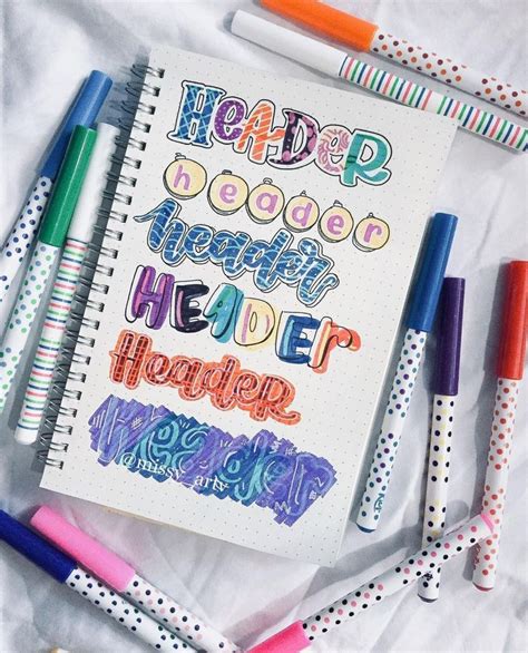 Header / Title ideas for your Notebook Covers! | Apuntes