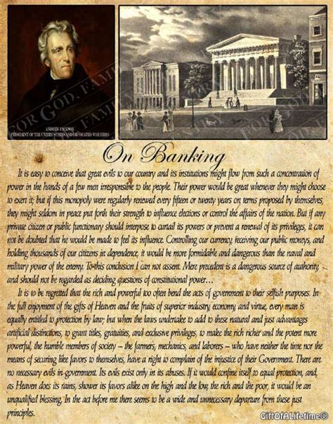 Andrew Jackson Bank Quotes. QuotesGram