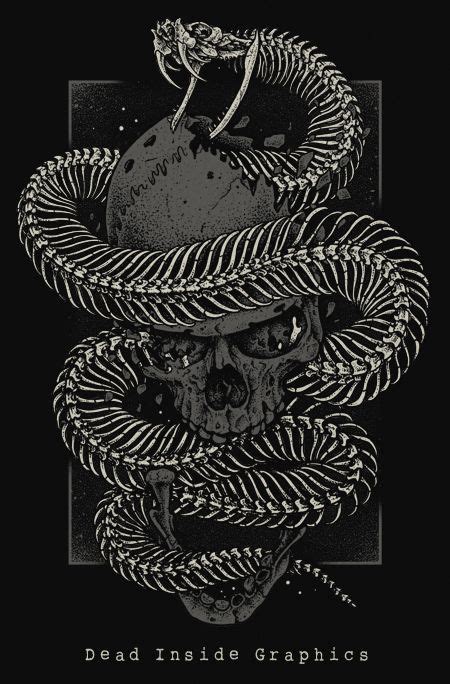 Snake Skeleton Art