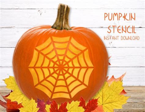 Spiderweb Pumpkin Stencil PRINTABLE Pumpkin Stencil Jack | Etsy