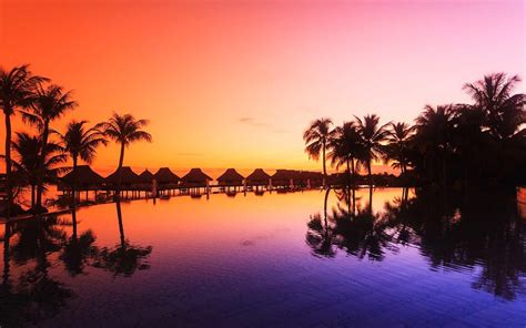 Bora Bora Sunset Wallpapers - Top Free Bora Bora Sunset Backgrounds - WallpaperAccess