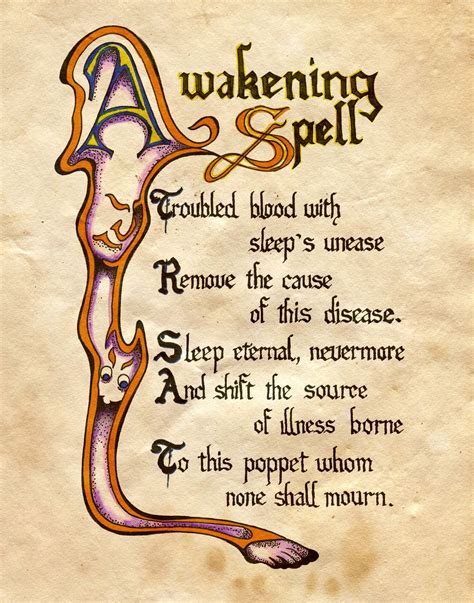 Awakening Spell | Witch spell book, Magic spell book, Charmed book of shadows