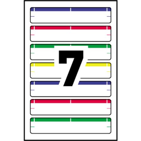 Avery Print or Write Filing Labels - 2329- Template - 7 labels per sheet