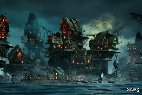 Stylized Pirate Port City (Modular) | 3D Fantasy | Unity Asset Store