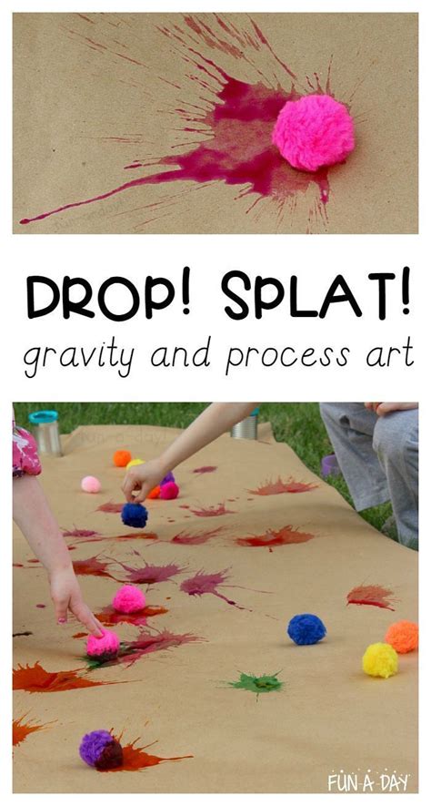 Splat Art: Explore Science and Art in Preschool | Preschool art, Preschool crafts, Art for kids