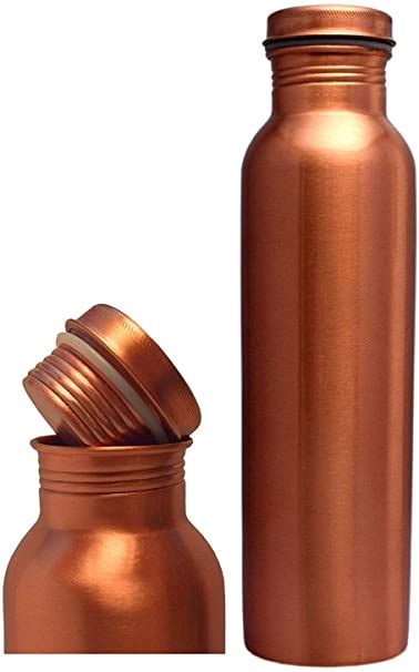 Copper Bottle Collections New Pure Copper Water Bottle, 1 Liter: Amazon ...