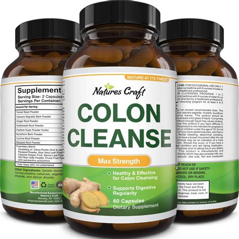Colon Cleanser & Detox for Weight Loss - Lactobacillus Acidophilus Probiotic Supplement Body ...
