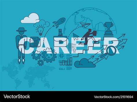 Career banner background design concept Royalty Free Vector