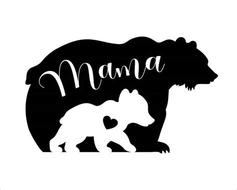 Silhouette Of Little Bear Illustrations, Royalty-Free Vector Graphics ...