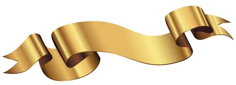 Golden ribbon 1197138 PNG