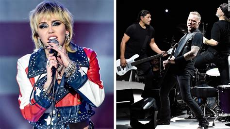 Miley Cyrus teams up with rock legends Metallica for an epic cover of ...