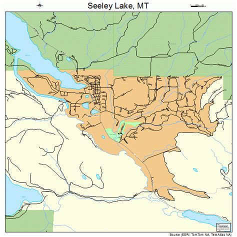 Seeley Lake Montana Street Map 3067150