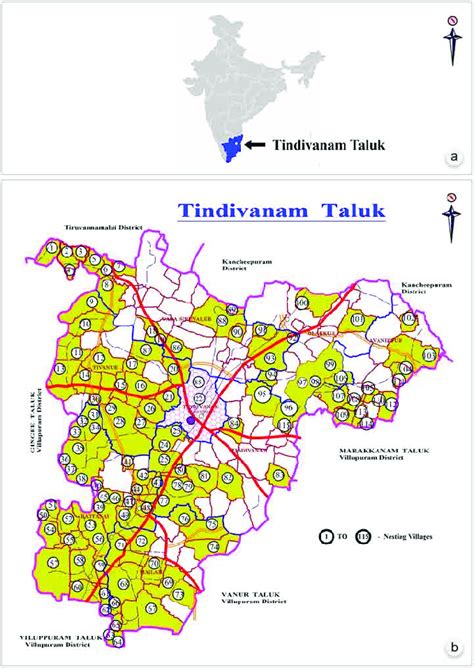 Study area map: a-India map showing Tamil Nadu and marked Tindivanam... | Download Scientific ...