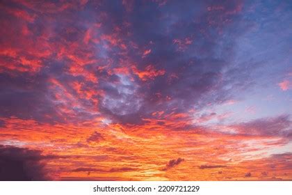 Panorama Sunset Sky Cloud Background Stock Photo 2209721229 | Shutterstock