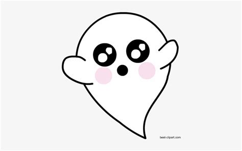 Super Cute Ghost Clip Art Free - Cute Ghost Png Transparent Background - Free Transparent PNG ...