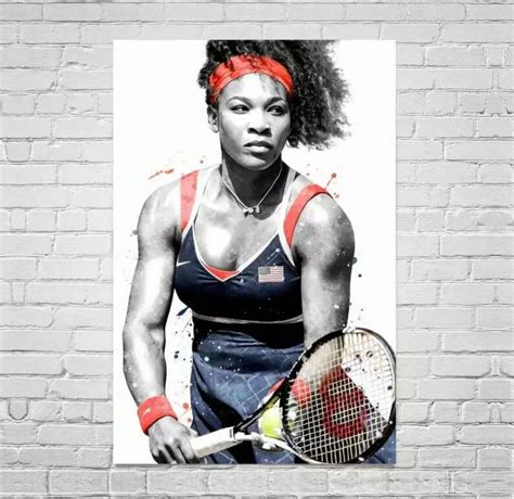 Serena Williams Tennis Art Print Poster Legend Premium | Etsy