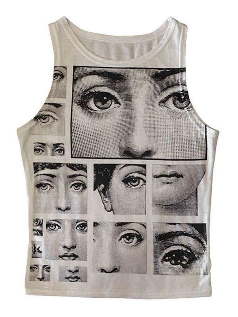 Staring Eye Graphic Crop Tank Top | Cropped tank top, Black crop top tank, Crop tank