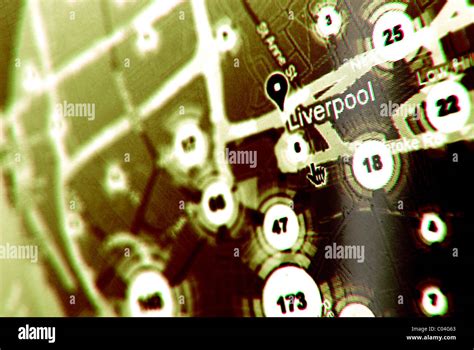 police.uk crime map of liverpool Stock Photo - Alamy