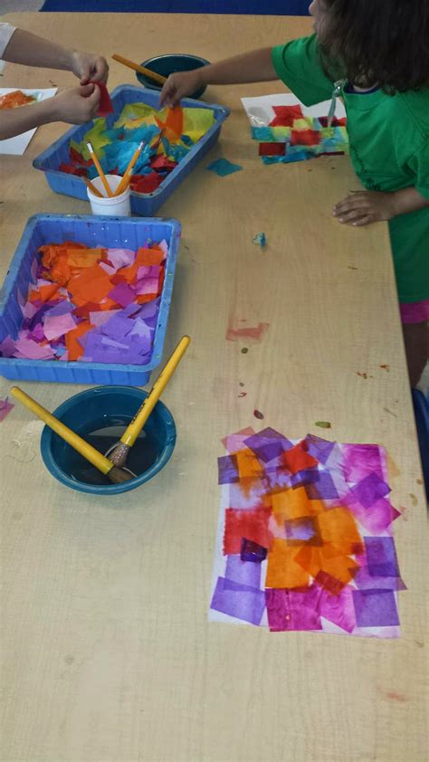 Mrs. Varda's Art Room @ Mason Early Childhood Center: Kindergarten Tissue Paper Collage