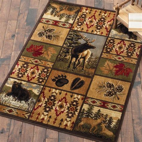 Elkhorn Wilderness Rug - 8 x 11 | Area rug decor, Cabin rugs, Bear rug