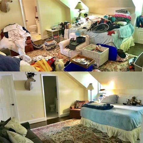 15+ Very Cluttered places It Only Craves For Purity. Before And After Cleaning | Messy room ...