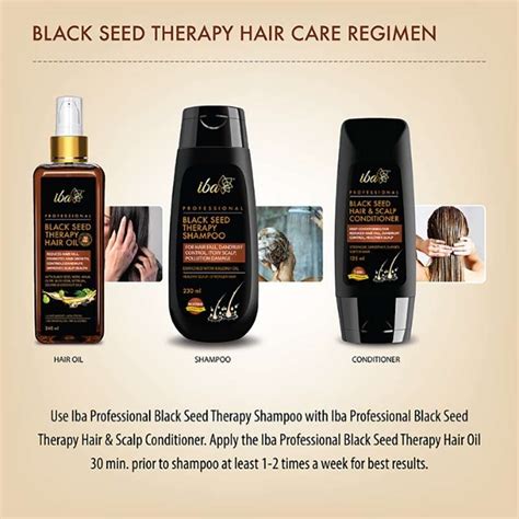 Black Seed Shampoo + Hair Oil + Conditioner Combo Online - Iba